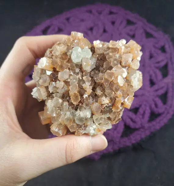 Large Aragonite Sputnik Crystal Cluster Stones Crystals Raw Aliens Weird Stone Brown Spiky Star Mineral