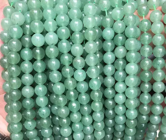Natural Green Aventurine  Round Beads,4mm 6mm 8mm 10mm 12mm Aventurine Beads Wholesale Supply,one Strand 15",gemstone Beads