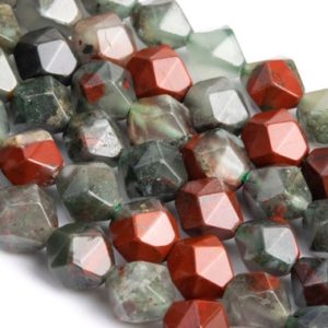 Shop Bloodstone Faceted Beads! Blood Stone Beads Star Cut Faceted Grade AAA Genuine Natural Gemstone Loose Beads 7-8MM | Natural genuine faceted Bloodstone beads for beading and jewelry making.  #jewelry #beads #beadedjewelry #diyjewelry #jewelrymaking #beadstore #beading #affiliate #ad