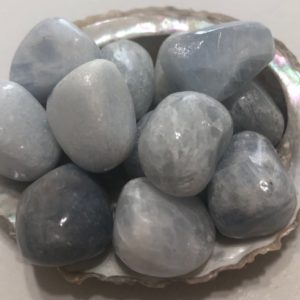 Shop Tumbled Blue Calcite Crystals & Pocket Stones! Calcite Tumbled Stone, Blue Calcite, Relaxing Stone, Healing Stone, Chakra Stone, Spiritual Stone, Healing Crystal | Natural genuine stones & crystals in various shapes & sizes. Buy raw cut, tumbled, or polished gemstones for making jewelry or crystal healing energy vibration raising reiki stones. #crystals #gemstones #crystalhealing #crystalsandgemstones #energyhealing #affiliate #ad