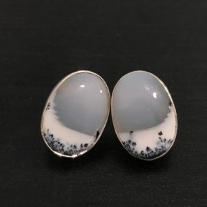 Shop Dendritic Agate Earrings! Brazilian Dendritic Agate Earrings in Sterling Silver | Natural genuine Dendritic Agate earrings. Buy crystal jewelry, handmade handcrafted artisan jewelry for women.  Unique handmade gift ideas. #jewelry #beadedearrings #beadedjewelry #gift #shopping #handmadejewelry #fashion #style #product #earrings #affiliate #ad