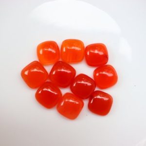 Shop Carnelian Cabochons! Carnelian 10pc Lot Cabochons, Carnelian Crystal, Cushion Shape Carnelian, Carnelian crystal for Jewelry, Carnelian Emotional confidence. | Natural genuine stones & crystals in various shapes & sizes. Buy raw cut, tumbled, or polished gemstones for making jewelry or crystal healing energy vibration raising reiki stones. #crystals #gemstones #crystalhealing #crystalsandgemstones #energyhealing #affiliate #ad