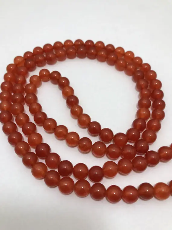 108 Beads  8.5 Mm Carnelian Round Yoga Mala / Gemstone Beads / Semi Precious Beads / Yoga Mala Wholesale  / Carnelian Beads / Carnelian