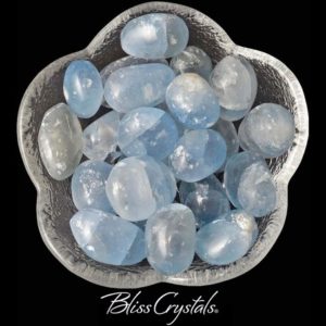 Shop Celestite Stones & Crystals! 1 Small CELESTITE Tumbled Stone Semi Rough (6-10 gm each) #CS02 | Natural genuine stones & crystals in various shapes & sizes. Buy raw cut, tumbled, or polished gemstones for making jewelry or crystal healing energy vibration raising reiki stones. #crystals #gemstones #crystalhealing #crystalsandgemstones #energyhealing #affiliate #ad