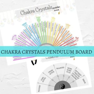 Shop Healing Stones Charts! CHAKRA CRYSTALS PENDULUM Board, Dowsing Chart, Crystal Healing, Energy Healing | Shop jewelry making and beading supplies, tools & findings for DIY jewelry making and crafts. #jewelrymaking #diyjewelry #jewelrycrafts #jewelrysupplies #beading #affiliate #ad