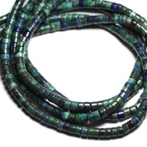Shop Chrysocolla Bead Shapes! Wire 39cm 155pc approx – Stone Beads – Chrysocolla Washers Heishi 4x2mm Blue Green | Natural genuine other-shape Chrysocolla beads for beading and jewelry making.  #jewelry #beads #beadedjewelry #diyjewelry #jewelrymaking #beadstore #beading #affiliate #ad