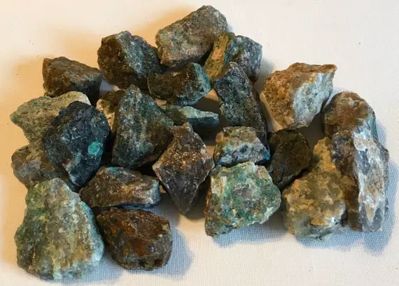 Chrysocolla Raw Natural Stone, Healing Stone, Healing Crystal, Spiritual Stone, Meditation, Tumbled Stone