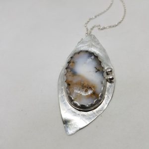 Dendritic Agate Necklace Gemstone Pendant Sterling Silver Gemstone Gemstone Jewellery Dendritic Agate Jewelry | Natural genuine Dendritic Agate necklaces. Buy crystal jewelry, handmade handcrafted artisan jewelry for women.  Unique handmade gift ideas. #jewelry #beadednecklaces #beadedjewelry #gift #shopping #handmadejewelry #fashion #style #product #necklaces #affiliate #ad