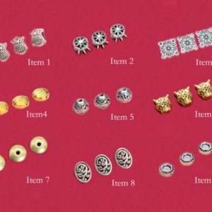 Shop Diamond Rondelle Beads! 5/10 Pcs Antique Sliver / Gold Tone Spacer Beads – Owl/Flower Round/Diamond/Flat Round/HeptagonRound/LeopardHead/Rondelle/Oval/Round | Natural genuine rondelle Diamond beads for beading and jewelry making.  #jewelry #beads #beadedjewelry #diyjewelry #jewelrymaking #beadstore #beading #affiliate #ad