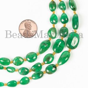 Shop Emerald Chip & Nugget Beads! Natural Emerald Nugget Beads, Emerald Nugget Shape Beads, Emerald Beads, Emerald Smooth Beads, Emerald Gemstone Beads, Emerald Natural Beads | Natural genuine chip Emerald beads for beading and jewelry making.  #jewelry #beads #beadedjewelry #diyjewelry #jewelrymaking #beadstore #beading #affiliate #ad