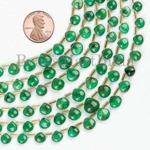 Shop Emerald Bead Shapes! Natural 5-8 mm Emerald Beads, Emerald Smooth Beads, Emerald Heart Shape Beads, Emerald Gemstone Beads, Emerald Natural Beads, Emerald Plain | Natural genuine other-shape Emerald beads for beading and jewelry making.  #jewelry #beads #beadedjewelry #diyjewelry #jewelrymaking #beadstore #beading #affiliate #ad