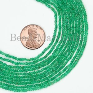 Shop Emerald Rondelle Beads! 1.75-2.25 mm Emerald Beads, Emerald Smooth Beads, Emerald Rondelle Beads, Emerald Gemstone Beads,Emerald Plain Rondelle Beads,Emerald Plain | Natural genuine rondelle Emerald beads for beading and jewelry making.  #jewelry #beads #beadedjewelry #diyjewelry #jewelrymaking #beadstore #beading #affiliate #ad