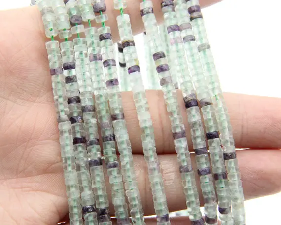 2x3mm/2x4mm Fluorite Rondelle Beads,for Diy Making Beads,wholesale Gemstone Beads,polished Bracelet Beads/necklace Beads.