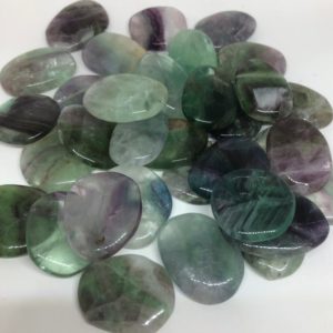 Shop Tumbled Fluorite Crystals & Pocket Stones! Fluorite Palm Stone, Touch Stone, Increases Concentration, Healing Stone, Healing Crystal, Spiritual Stone, Meditation, Tumbled stone | Natural genuine stones & crystals in various shapes & sizes. Buy raw cut, tumbled, or polished gemstones for making jewelry or crystal healing energy vibration raising reiki stones. #crystals #gemstones #crystalhealing #crystalsandgemstones #energyhealing #affiliate #ad
