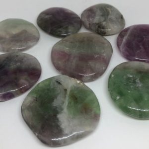 Shop Tumbled Fluorite Crystals & Pocket Stones! Fluorite Palm Stone, Touch Stone, Increases Concentration, Healing Stone, Healing Crystal, Spiritual Stone, Meditation, Tumbled stone | Natural genuine stones & crystals in various shapes & sizes. Buy raw cut, tumbled, or polished gemstones for making jewelry or crystal healing energy vibration raising reiki stones. #crystals #gemstones #crystalhealing #crystalsandgemstones #energyhealing #affiliate #ad