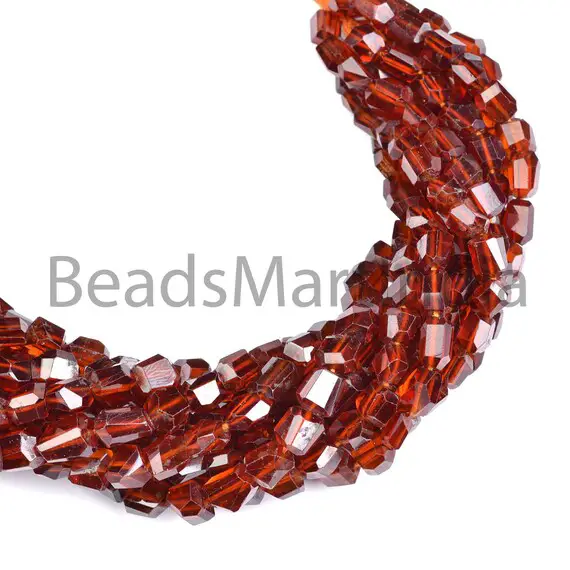 Hessonite Garnet Faceted Nugget Shape Beads, Garnet Nugget Shape Beads, Hessonite Garnet Fancy Nuggets, Hessonite Garnet Faceted Nuggets