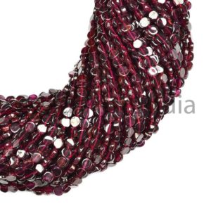 Shop Garnet Bead Shapes! Garnet Plain Coin Shape Beads, Coin Shape Beads, Gemstone Beads, Natural Garnet Beads, Smooth Gemstone Beads, Garnet Beads, Coin Shape | Natural genuine other-shape Garnet beads for beading and jewelry making.  #jewelry #beads #beadedjewelry #diyjewelry #jewelrymaking #beadstore #beading #affiliate #ad