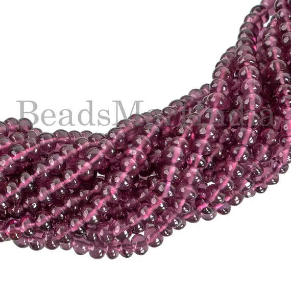 Rhodolite Garnet Beads, 3-3.5mm Rhodolite Garnet Smooth Beads ,rhodolite Garnet Rondelle Beads, Garnet Smooth Rondelle Beads, Garnet