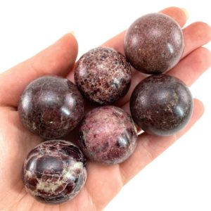 Garnet Sphere, crystal ball, red garnet sphere, red garnet crystal, crystal sphere | Natural genuine stones & crystals in various shapes & sizes. Buy raw cut, tumbled, or polished gemstones for making jewelry or crystal healing energy vibration raising reiki stones. #crystals #gemstones #crystalhealing #crystalsandgemstones #energyhealing #affiliate #ad