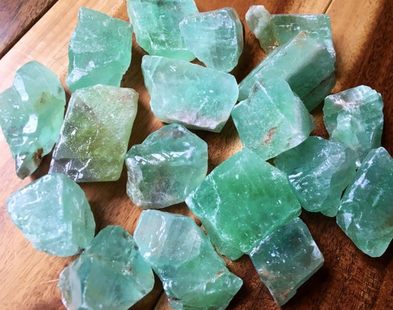 Green Calcite - Rough Green Calcite (.5" - 1") - Raw Green Calcite - Natural Green Calcite - Real Green Calcite - Green Calcite Raw