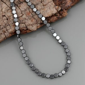 Shop Hematite Necklaces! Black hematite gemstone necklace, beautiful beads necklace, handmade beaded necklace, Black stone beads, birthday gift for her | Natural genuine Hematite necklaces. Buy crystal jewelry, handmade handcrafted artisan jewelry for women.  Unique handmade gift ideas. #jewelry #beadednecklaces #beadedjewelry #gift #shopping #handmadejewelry #fashion #style #product #necklaces #affiliate #ad