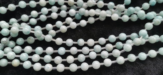 High Quality Grade A Natural Celestite (blue) Semi-precious Gemstone Round Beads - 6mm, 8mm, 10mm Full 16inch