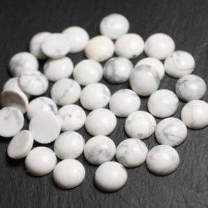 2pc – Cabochon Pierre Howlite Rond 6mm blanc gris – 7427039732888 | Natural genuine stones & crystals in various shapes & sizes. Buy raw cut, tumbled, or polished gemstones for making jewelry or crystal healing energy vibration raising reiki stones. #crystals #gemstones #crystalhealing #crystalsandgemstones #energyhealing #affiliate #ad