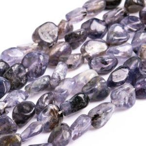 Shop Iolite Chip & Nugget Beads! Genuine Natural Iolite Loose Beads Sri Lanka Grade A Pebble Chips Shape 6-9mm | Natural genuine chip Iolite beads for beading and jewelry making.  #jewelry #beads #beadedjewelry #diyjewelry #jewelrymaking #beadstore #beading #affiliate #ad