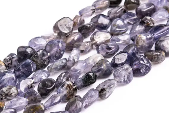 Genuine Natural Iolite Loose Beads Sri Lanka Grade A Pebble Chips Shape 6-9mm