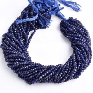 Shop Iolite Beads! Iolite Faceted Rondelle Beads, Iolite Beads, Iolite Rondelle Beads, Natural Iolite Faceted Beads, AAA+ Quality 4 mm Beads, Iolite+Beads | Natural genuine beads Iolite beads for beading and jewelry making.  #jewelry #beads #beadedjewelry #diyjewelry #jewelrymaking #beadstore #beading #affiliate #ad
