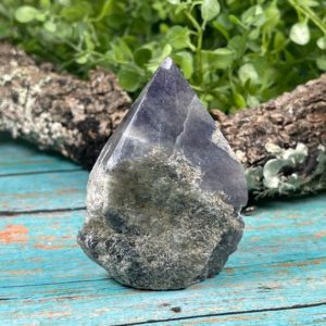 Iolite Top-Polished Generator – Raw Iolite Crystal Point – Reiki Charged – Powerful Energy- Improves Relationships – Enhance Intuition – #18 | Natural genuine stones & crystals in various shapes & sizes. Buy raw cut, tumbled, or polished gemstones for making jewelry or crystal healing energy vibration raising reiki stones. #crystals #gemstones #crystalhealing #crystalsandgemstones #energyhealing #affiliate #ad