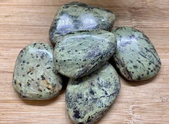 Dragon Jade Nephrite Polished Palm Stones Crystal
