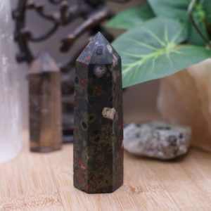Shop Jasper Points & Wands! Plumite Jasper Tower Oblisk MPLT2 | Natural genuine stones & crystals in various shapes & sizes. Buy raw cut, tumbled, or polished gemstones for making jewelry or crystal healing energy vibration raising reiki stones. #crystals #gemstones #crystalhealing #crystalsandgemstones #energyhealing #affiliate #ad