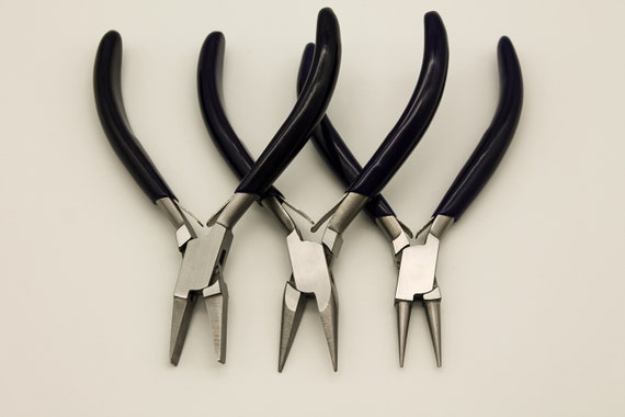 Jewelry Making Pliers Set Of 3 - Round Nose, Chain Nose And Flat Nose Pliers, Jewelry Making Tools, Beading Tools