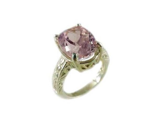Frozen Pink Kunzite Gemstone Symbol Of New Life Rare Kunzite Ring Ancient Talisman Unusual Gemstone 19th Century Gem Antique Gemstone #65459