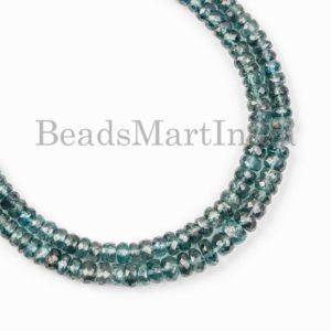 Shop Kyanite Beads! Natural Mint Kyanite Faceted Beads, 3.5-4.5 MM Kyanite Beads, Rondelle Kyanite Beads, Kyanite Beads For Jewelry Making, Wholesale Bead | Natural genuine beads Kyanite beads for beading and jewelry making.  #jewelry #beads #beadedjewelry #diyjewelry #jewelrymaking #beadstore #beading #affiliate #ad