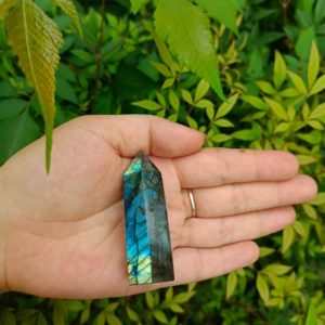 Shop Labradorite Stones & Crystals! Labradorite Point Tower 2" (50-60mm) | Natural genuine stones & crystals in various shapes & sizes. Buy raw cut, tumbled, or polished gemstones for making jewelry or crystal healing energy vibration raising reiki stones. #crystals #gemstones #crystalhealing #crystalsandgemstones #energyhealing #affiliate #ad