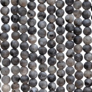 Genuine Natural Matte Black Labradorite Larvikite Loose Beads Round Shape 4mm | Natural genuine round Array beads for beading and jewelry making.  #jewelry #beads #beadedjewelry #diyjewelry #jewelrymaking #beadstore #beading #affiliate #ad