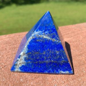 LAPIS LAZULI PYRAMID 50mm Height – From Afghanistan – 184g | Natural genuine stones & crystals in various shapes & sizes. Buy raw cut, tumbled, or polished gemstones for making jewelry or crystal healing energy vibration raising reiki stones. #crystals #gemstones #crystalhealing #crystalsandgemstones #energyhealing #affiliate #ad