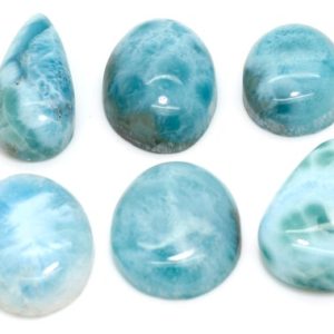 Shop Larimar Chip & Nugget Beads! Natural Dominican Larimar Cabochon – Chips Rock Smooth Stone Gemstone Pear Tear Oval Round Beads for Ring Necklace Pendant Jewelry – PGL97 | Natural genuine chip Larimar beads for beading and jewelry making.  #jewelry #beads #beadedjewelry #diyjewelry #jewelrymaking #beadstore #beading #affiliate #ad