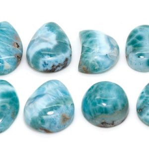 Shop Larimar Chip & Nugget Beads! Natural Dominican Larimar Cabochon – Chips Rock Smooth Stone Gemstone Pear Tear Oval Round Beads for Ring Necklace Pendant Jewelry – PGL96 | Natural genuine chip Larimar beads for beading and jewelry making.  #jewelry #beads #beadedjewelry #diyjewelry #jewelrymaking #beadstore #beading #affiliate #ad