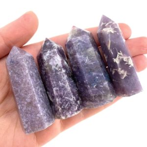 Shop Lepidolite Points & Wands! Lepidolite Point, Lepidolite tower, crystal point, purple crystal, purple lepidolite, lepidolite crystal | Natural genuine stones & crystals in various shapes & sizes. Buy raw cut, tumbled, or polished gemstones for making jewelry or crystal healing energy vibration raising reiki stones. #crystals #gemstones #crystalhealing #crystalsandgemstones #energyhealing #affiliate #ad