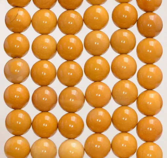 8mm Yellow Mookaite Gemstone Grade Aaa Yellow Round 8mm Loose Beads 15 Inch Full Strand (80003053-150)