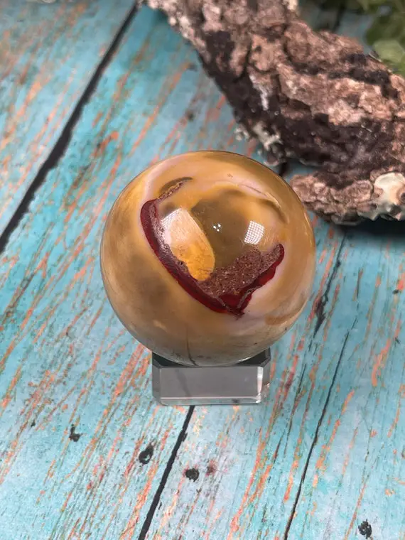Mookaite Sphere - Reiki Charged - Powerful Earth Energy - Mookaite Crystal Ball - Inner Peace & Wholeness - Stability #7