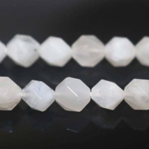 Natural Faceted White Moonstone Nugget Beads, white Moonstone Beads, star Cut Faceted Beads, 6mm 8mm 10mm 12mm Natural Beads, one Strand 15", | Natural genuine chip Moonstone beads for beading and jewelry making.  #jewelry #beads #beadedjewelry #diyjewelry #jewelrymaking #beadstore #beading #affiliate #ad