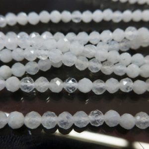 Shop Moonstone Faceted Beads! white moonstone small beads – faceted genuine moonstone spacer beads – 2mm 3mm 4mm gemstone spacer beads – white stone natural beads -15inch | Natural genuine faceted Moonstone beads for beading and jewelry making.  #jewelry #beads #beadedjewelry #diyjewelry #jewelrymaking #beadstore #beading #affiliate #ad
