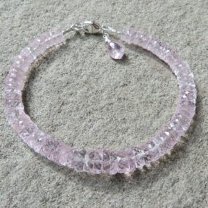 Shop Morganite Bracelets! Morganite Stacking Bracelet, Morganite Jewelry, Gemstone Bracelet | Natural genuine Morganite bracelets. Buy crystal jewelry, handmade handcrafted artisan jewelry for women.  Unique handmade gift ideas. #jewelry #beadedbracelets #beadedjewelry #gift #shopping #handmadejewelry #fashion #style #product #bracelets #affiliate #ad