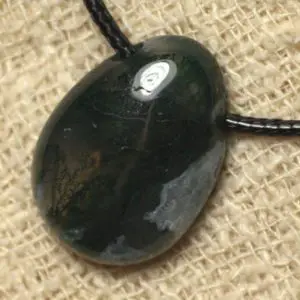 Shop Moss Agate Pendants! Stone Pendant Necklace – Agate Foam Drop 25mm | Natural genuine Moss Agate pendants. Buy crystal jewelry, handmade handcrafted artisan jewelry for women.  Unique handmade gift ideas. #jewelry #beadedpendants #beadedjewelry #gift #shopping #handmadejewelry #fashion #style #product #pendants #affiliate #ad