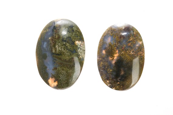 Smooth Moss Agate Pieces, Natural Moss Agate, Bulk Moss Agate Crystal, Raw Gemstones, Mossagate006