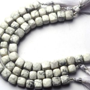 Natural Gemstone Dendritic Agate Faceted 10MM Cube Shape Beads Strand 8.5 Inch Full Strand Super Fine Quality Beads | Natural genuine other-shape Dendritic Agate beads for beading and jewelry making.  #jewelry #beads #beadedjewelry #diyjewelry #jewelrymaking #beadstore #beading #affiliate #ad